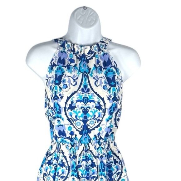 Cara Cara Colomba Floral Maxi Dress Size L NWT – Open Back Cotton Poplin - Picture 4 of 10